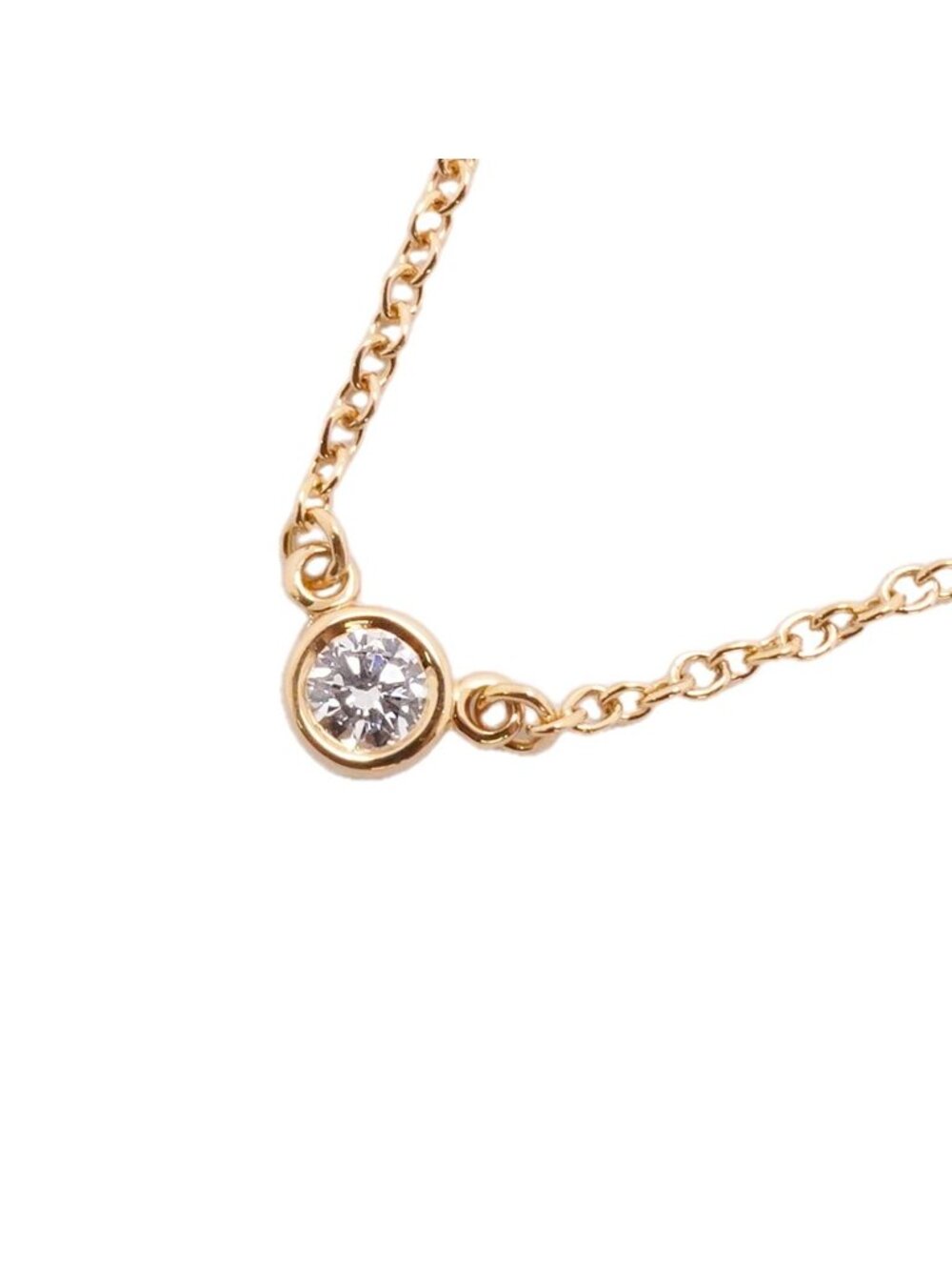 Tiffany & Co Necklace by the Yard Yellow Gold Diamond